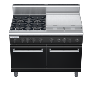 waldorf bold rn8826gh-b0 1200mm gas oven range with high splashback