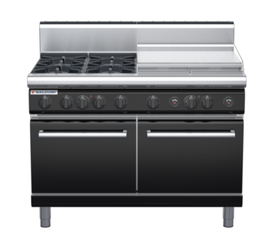 waldorf bold rn8826gh-b0 1200mm gas oven range with high splashback