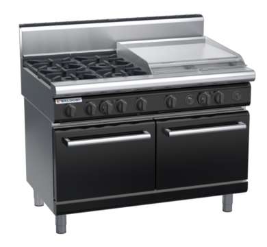 waldorf bold rn8826gh-b0 1200mm gas oven range with high splashback