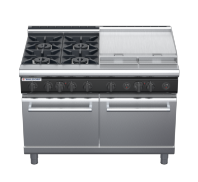 waldorf cue rn8826gl-c0 1200mm gas oven range with low splashback