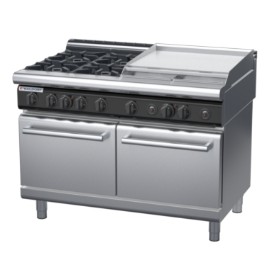 waldorf cue rn8826gl-c0 1200mm gas oven range with low splashback