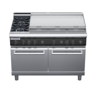 waldorf cue rn8829gl-c0 1200mm gas oven range with low splashback