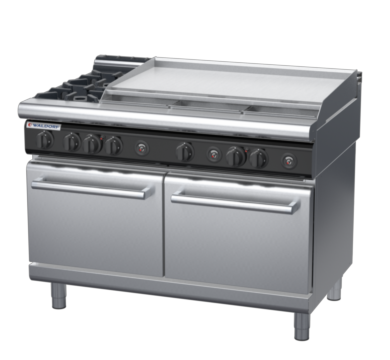 waldorf cue rn8829gl-c0 1200mm gas oven range with low splashback