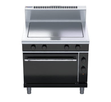 waldorf bold rnb8114e - 900mm electric solid top static oven range