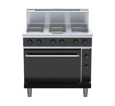 waldorf bold rnb8610sec - 900mm electric sealed hobs range convection oven 