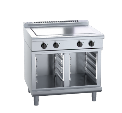 waldorf 800 series rnl8140e-cb - 900mm electric solid top low back version - cabinet base