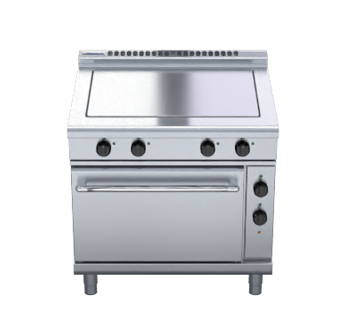 waldorf 800 series rnl8114ec - 900mm electric solid top convection oven range low back version