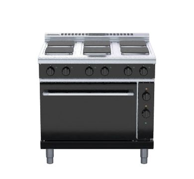 waldorf bold rnlb8610se - 600mm electric sealed hobs range static oven low back version