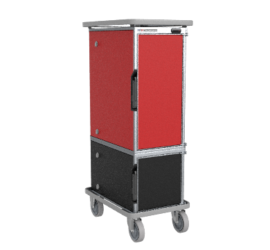 sdx thermobox sf180r48 - 4 + 8 tray insulated and convection heated double stacked thermobox