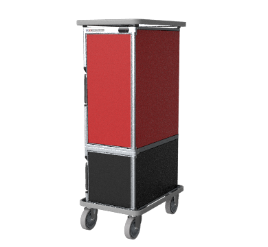 sdx thermobox sf180r48 - 4 + 8 tray insulated and convection heated double stacked thermobox