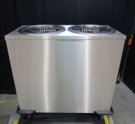 rieber rrv-h2-190-320 - 55kgs mobile tubular dispenser (round) - static heating
