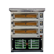 tagliavini 3emt24676bspt - 3 deck electric modular deck oven / prover under