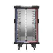 burlodge b-smart shuttle - short - meal tray transport trolley for convected air docking system
