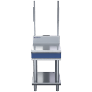 blue seal evolution series b60s-ls - 600mm bench top with salamander support - leg stand
