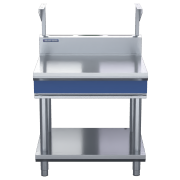 blue seal evolution series b90s-ls - 900mm bench top with salamander support  leg stand