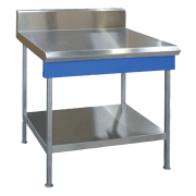 blue seal evolution series b90-ls - 900mm profiled in-fill table - leg stand