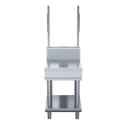 waldorf 800 series bt8600s-ls - 600mm bench top with salamander support - leg stand