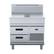 waldorf 800 series bt8900-rb - 900mm bench top  refrigerated base