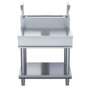 waldorf 800 series bt8900s-ls - 900mm bench top with salamander support  leg stand