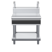 waldorf cue bt8900shdrw-ls-c0 900mm bench top with salamander support salamander support with drawer and high splashback