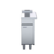 waldorf 800 series btl8400-cd - 400mm bench top low back version - cabinet base with fixed front panel