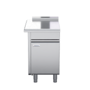 waldorf 800 series btl8550-cd-lh - 550mm bench top low back version - cabinet base with fixed front panel