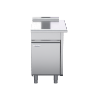 waldorf 800 series btl8550-cd-rh - 550mm bench top low back version - cabinet base with fixed front panel