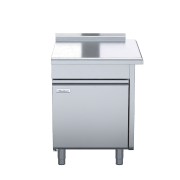 waldorf 800 series btl8700-cd-rh - 700mm bench top low back version - cabinet base with fixed front panel