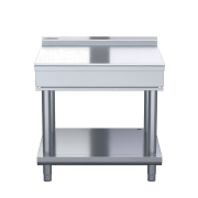 waldorf 800 series btl8900-ls - 900mm bench top low back version  leg stand