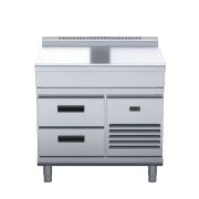 waldorf 800 series btl8900-rb - 900mm bench top low back version  refrigerated base