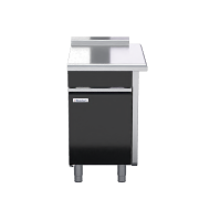 waldorf bold btlb8550-cd-rh - 550mm bench top low back version - cabinet base with fixed front panel