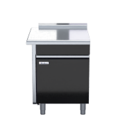 waldorf bold btlb8700-cd-lh - 700mm bench top low back version - cabinet base with fixed front panel