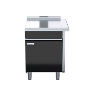 waldorf bold btlb8700-cd-rh - 700mm bench top low back version - cabinet base with fixed front panel