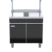 waldorf bold btlb8900s-cd - 900mm bench top with salamander support low back version - cabinet base