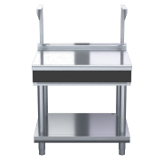 waldorf bold btlb8900s-ls - 900mm bench top with salamander support low back version - leg stand