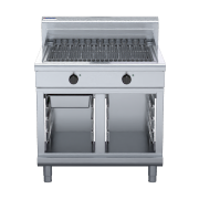 waldorf 800 series ch8900ed-cb - 900mm electric chargrill low back version - cabinet base