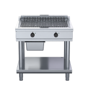 waldorf 800 series chl8900ed-ls - 900mm electric chargrill low back version - leg stand