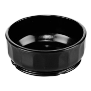 aladdin temp-rite dm104k - 5oz / 150ml dimensions high heat round bowl  - black