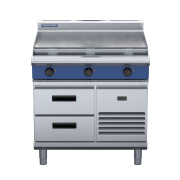 blue seal evolution series e516a-rb - 900mm electric cooktop  refrigerated base