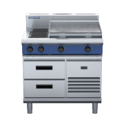 blue seal evolution series e516b-rb - 900mm electric cooktop  refrigerated base