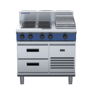 blue seal evolution series e516c-rb - 900mm electric cooktop  refrigerated base
