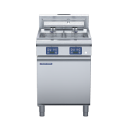 blue seal evolution series e66e - 600mm twin pan electric fryer