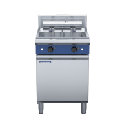 blue seal evolution series e66 - 600mm twin pan electric fryer
