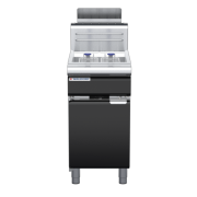 waldorf bold fn8120gh-b0 450mm gas fryer with mechanical control and high splashback
