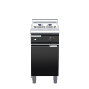 waldorf bold fn8124el-b0 450mm electric fryer with mechanical control and low splashback