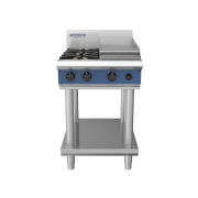 blue seal evolution series g514c-ls - 600mm gas cooktop - leg stand