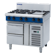 blue seal evolution series g516d-rb - 900mm gas cooktop  refrigerated base