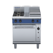 blue seal evolution series g54c - 750mm gas range convection oven