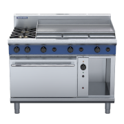 blue seal evolution series g58a - 1200mm gas range convection oven