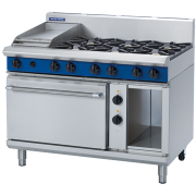 blue seal evolution series ge508c - 1200mm gas range electric static oven